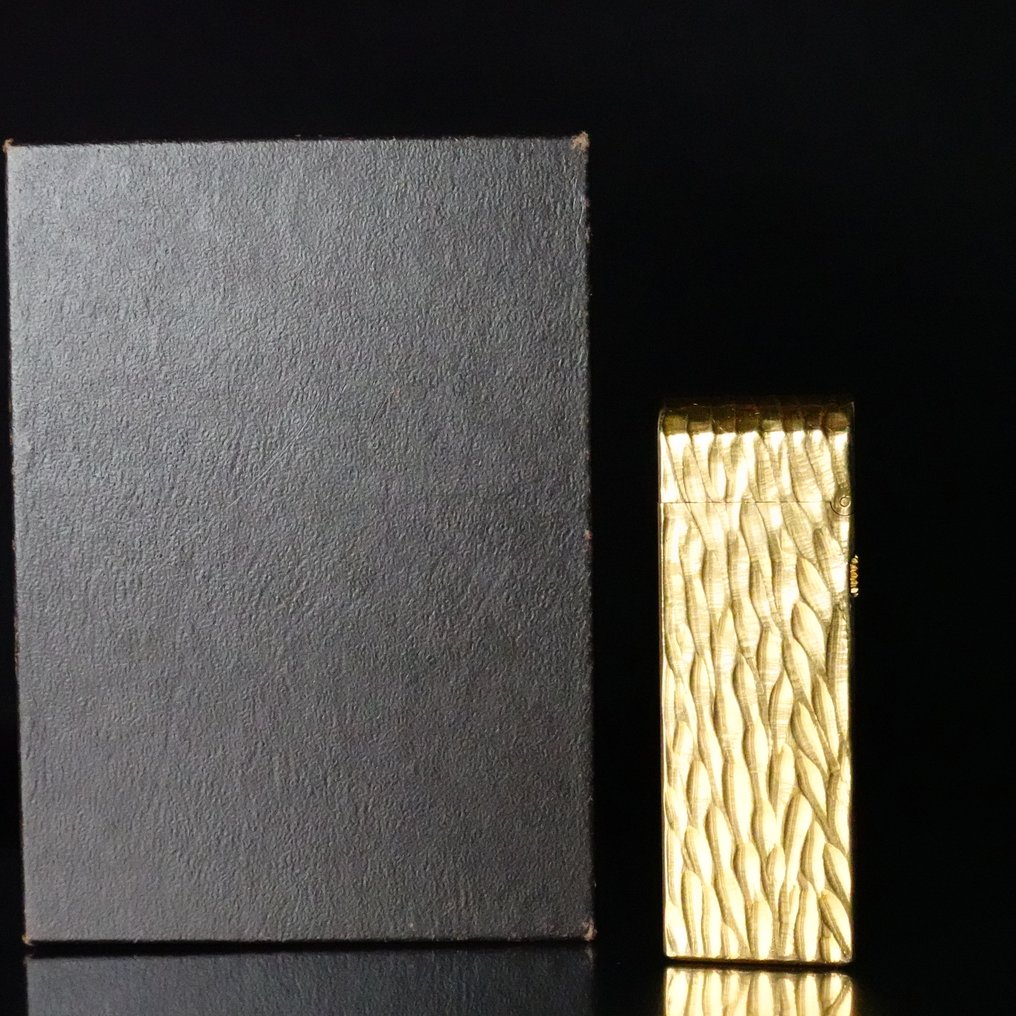 Dunhill - Rollagas Lighter Dome Bark - Sem preço de reserva - Isqueiro - Banhado a ouro, Preto Lacado #3.2