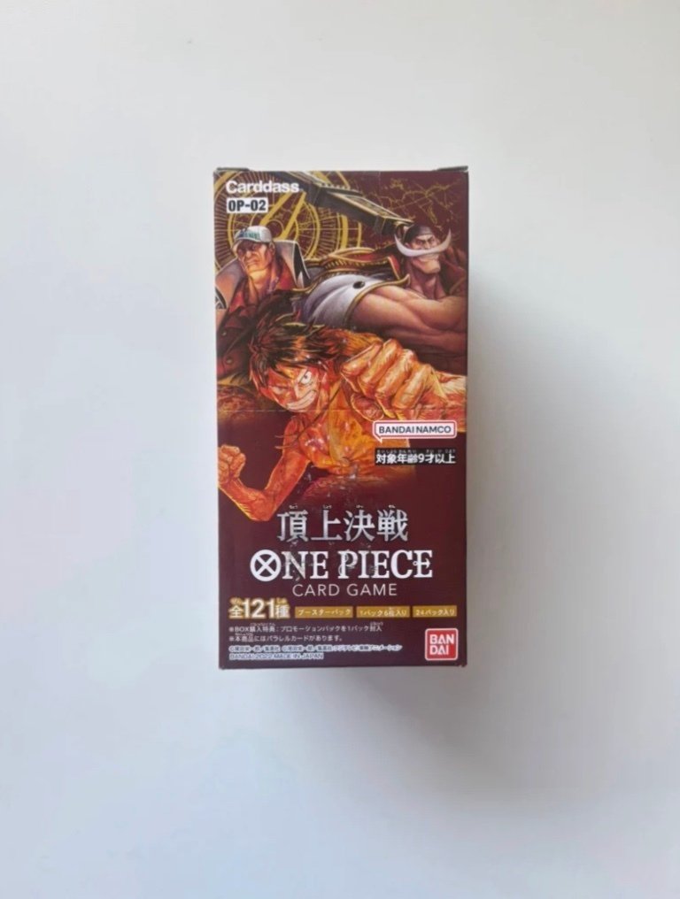 Bandai - 1 Booster box - One Piece - OnePiece Paramount War OP-02 JAP Booster Box Bandai Display Card Box Sealed Japanese #1.0