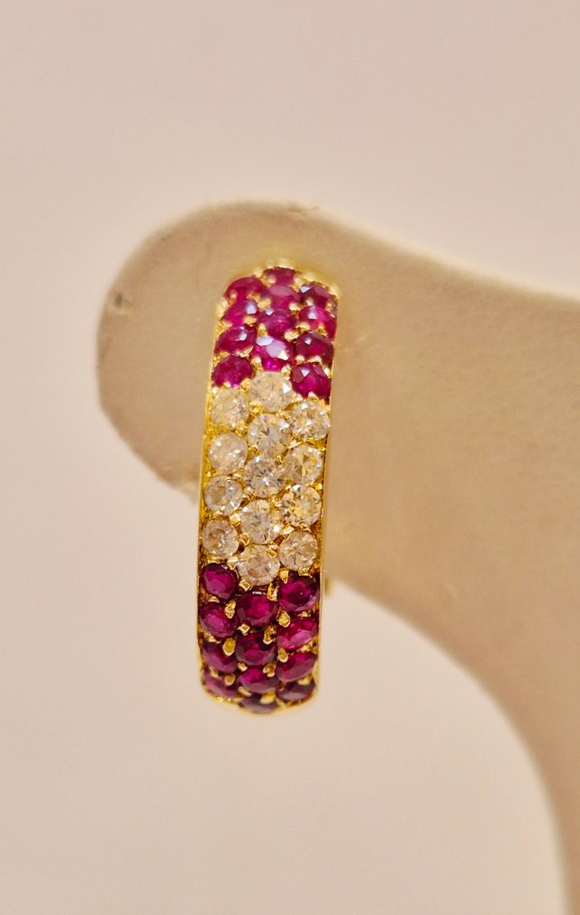 Σκουλαρίκια - 18 καράτια Κίτρινο χρυσό - Ιταλία δεκαετία του '80 όπως καινούρια. #3.2