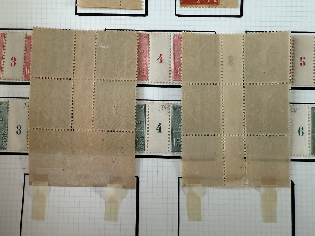 Franța  - Colecție "Type Semeuses lignées" (nuanțe, tipuri, anii de colecție, GC..) #3.2