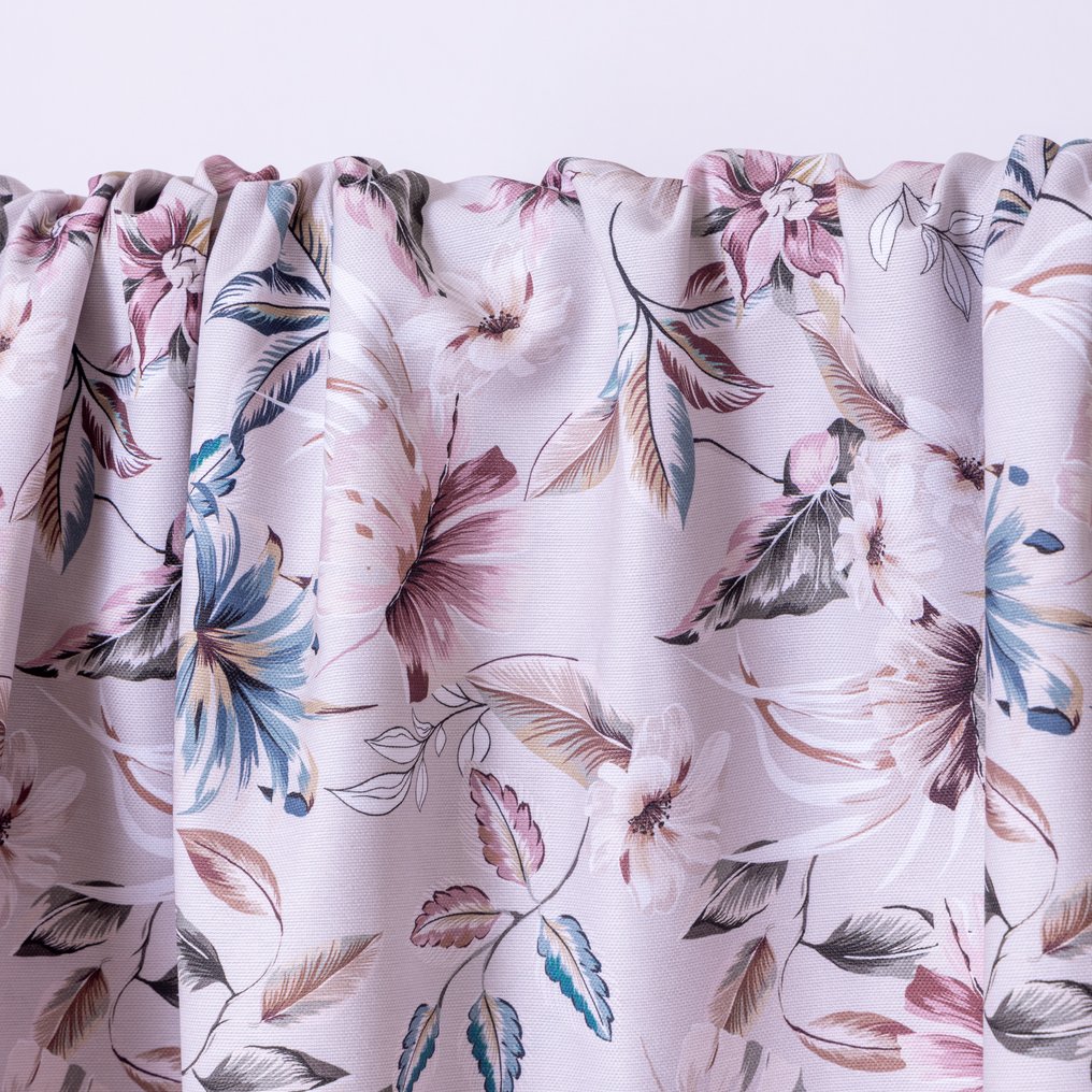 Decorative fabric 'Garden Bloom' – 100% cotton – Delicate pink background - Upholstery fabric  - 270 cm - 280 cm #4.3