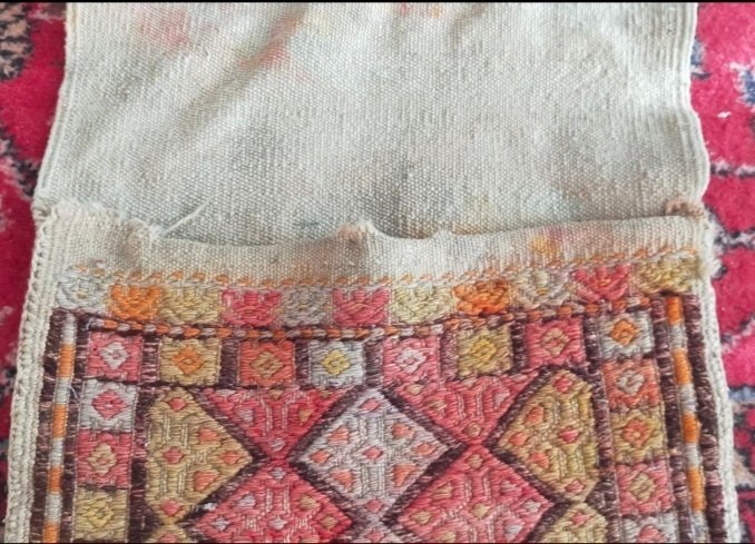 贝尔加马 - 凯利姆平织地毯 - 133 cm - 40 cm - 古代 Bergama 马鞍包 #3.2