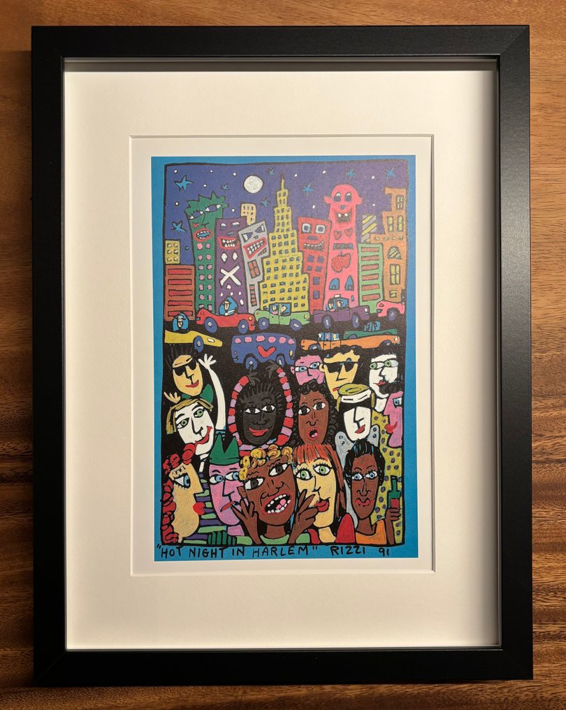 James Rizzi (1950-2011) - Hot Night in Harlem #1.0