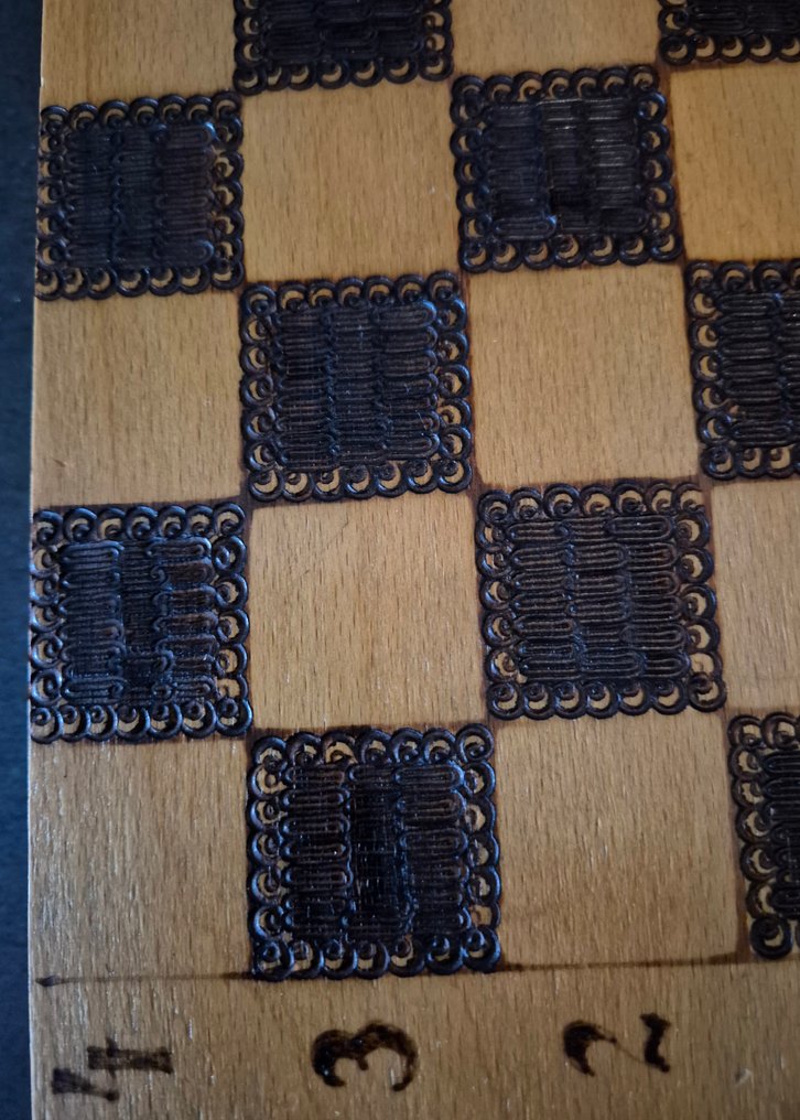 Set di scacchi - en Backgammonbord (2 in 1) Handgemaakt - Legno #4.3