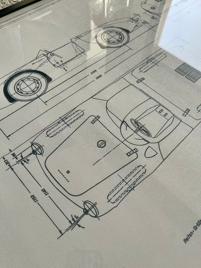 Porsche 550 Spyder - Technical Drawing - Frame - Design #2.1