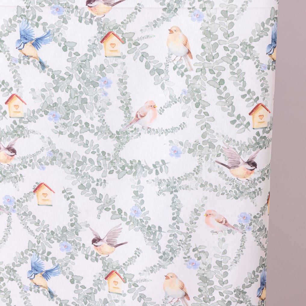 Fabric 'Little Birds Garden' – 100% cotton – Little birds and little houses - Upholstery fabric  - 270 cm - 280 cm #3.2