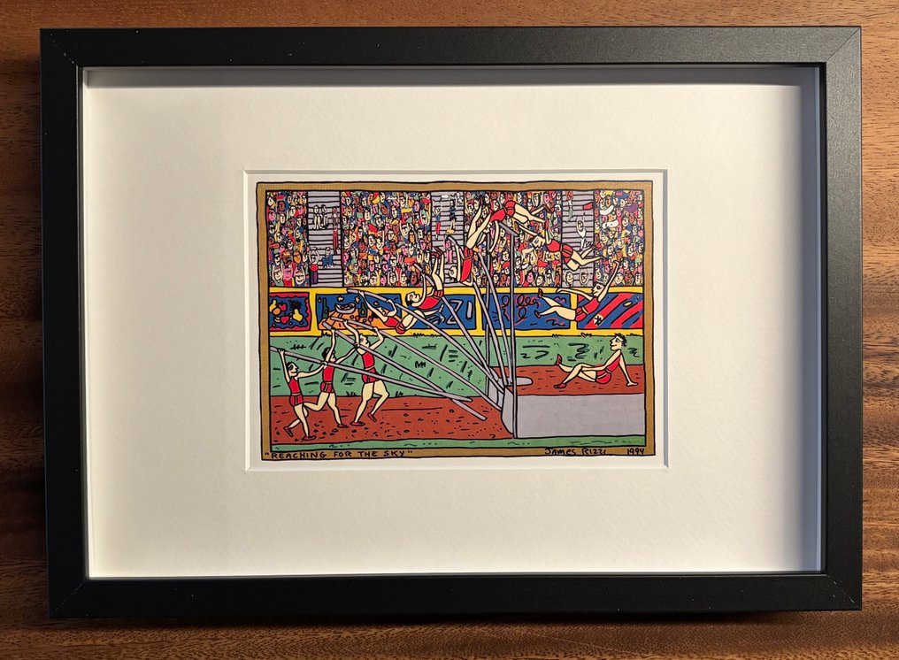 James Rizzi (1950-2011) - Reaching for the sky, 1994 #1.0