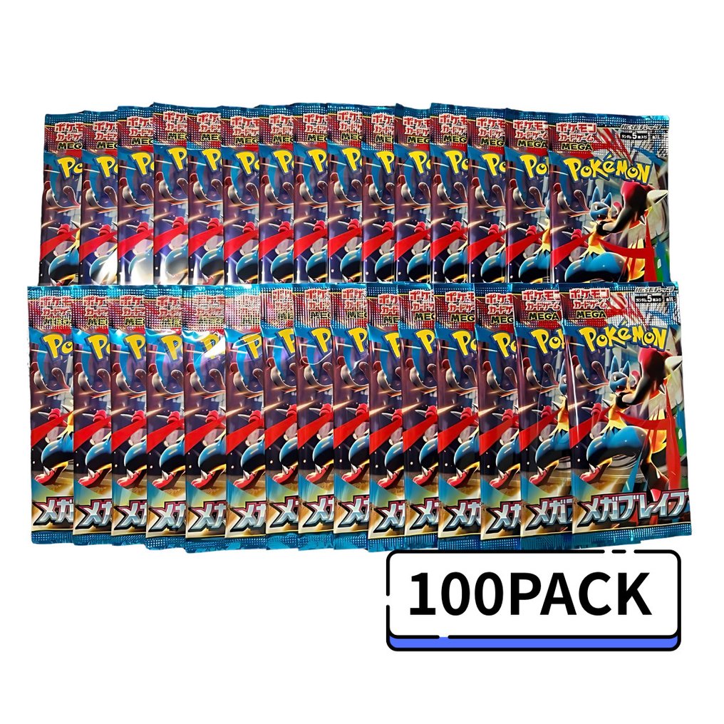Pokémon - 100 Booster pack - Mega Brave - EX #1.0