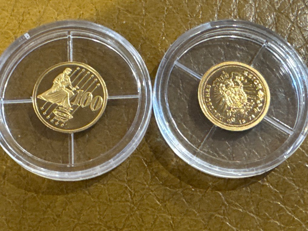 1 gram - Gold - 100 Euro Entwurf 2009 und Wilhelm I. (No reserve price) #3.2