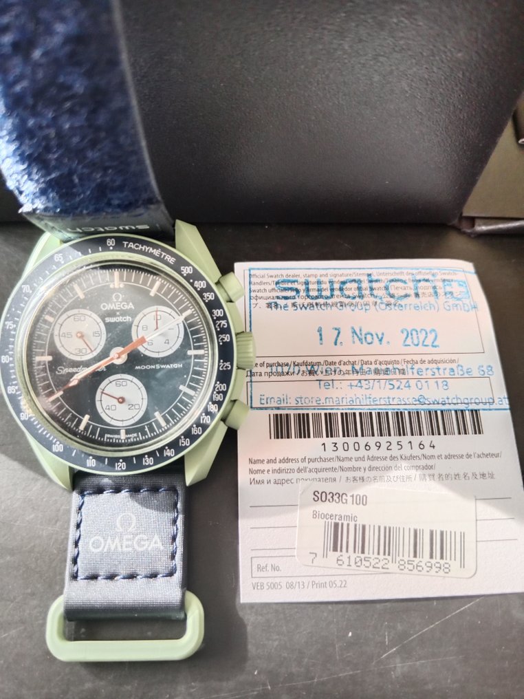 Omega x Swatch - MoonSwatch - Mission on Earth - No Reserve Price - S033G100 - Unisex - 2022 #1.0