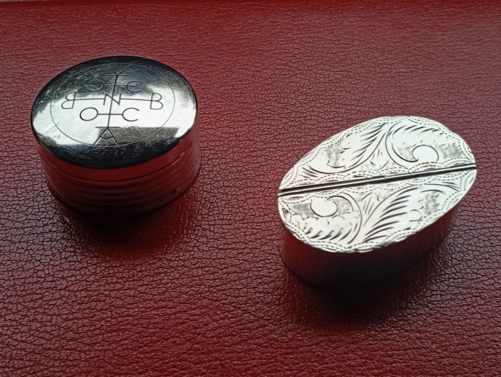 Cutie pentru pastile (2) - .925 argint - Argint vintage 0,925 #1.0