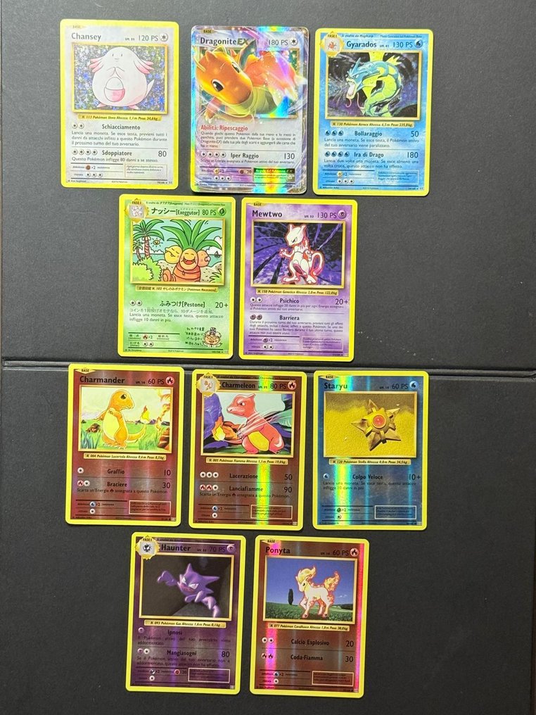 Pokémon - 10 Card - Chansey, Dragonite, Gyarados, Exeggutor, Mewtwo, Charmander, Charmeleon, Staryu, Haunter, Ponyta Holo, Reverse holo, Rara segreta - XY - Evolutions #1.0