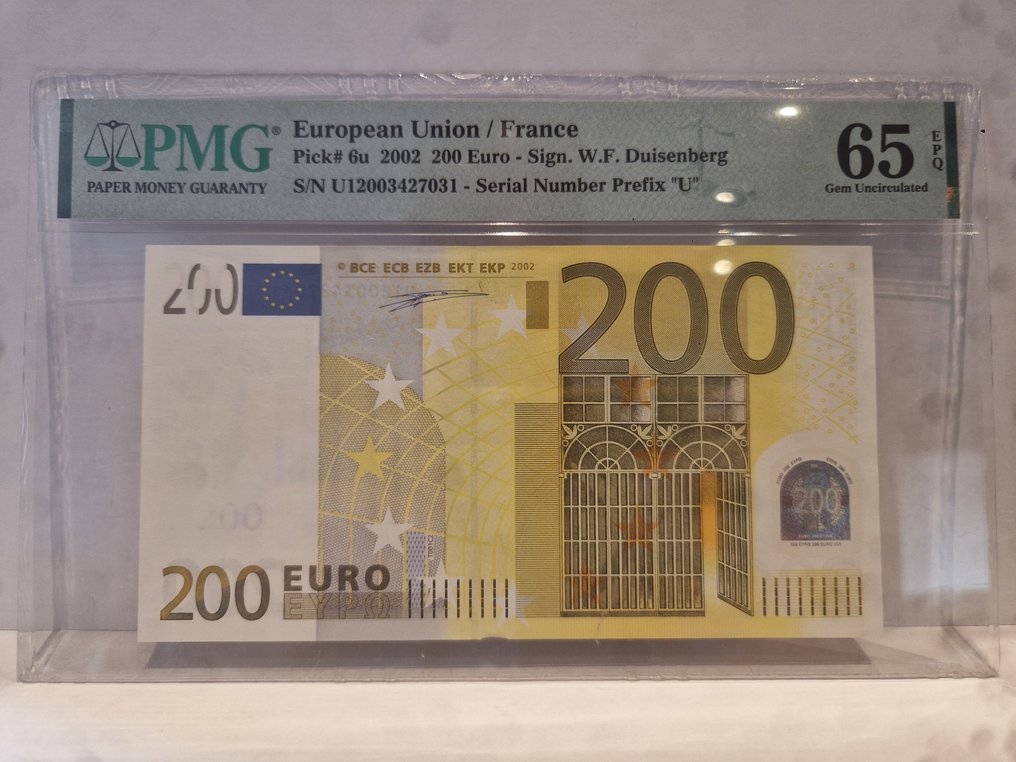 Ευρωπαϊκή Ένωση - Γαλλία. - 200 Euro 2002 - Duisenberg T001 - Pick 6u #1.0