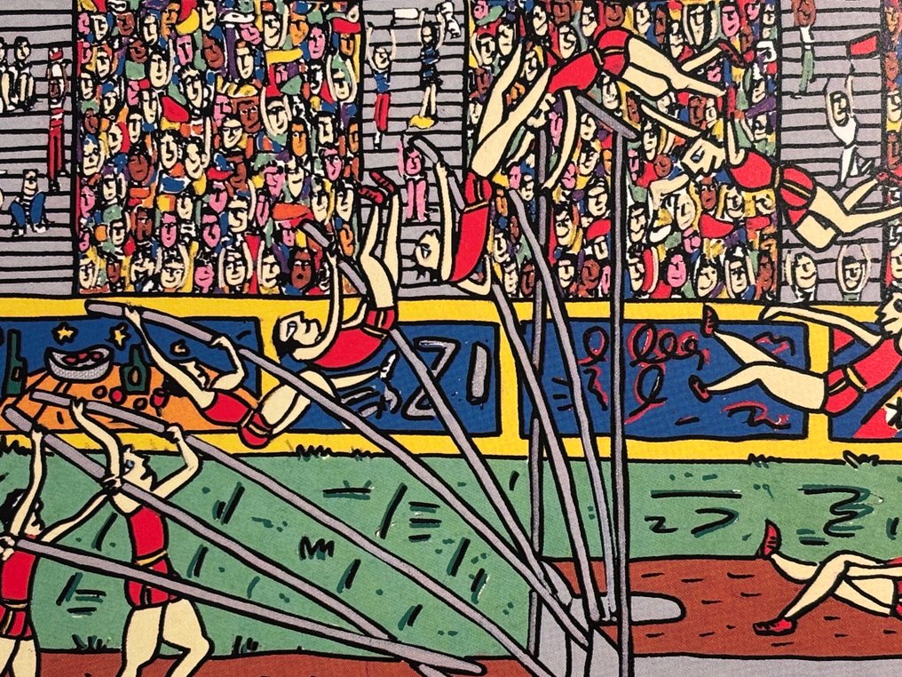 James Rizzi (1950-2011) - Reaching for the sky, 1994 #1.0