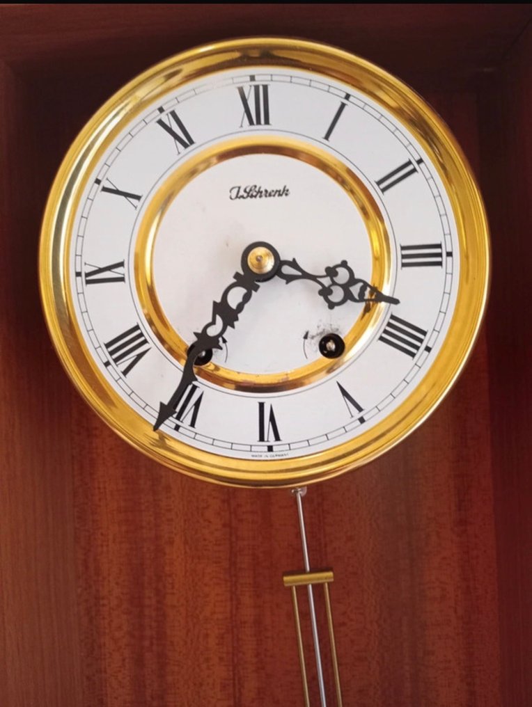 箱式三针一线时钟 -   木, 黄铜 - 1980-1990 - 时间飞逝 #3.2