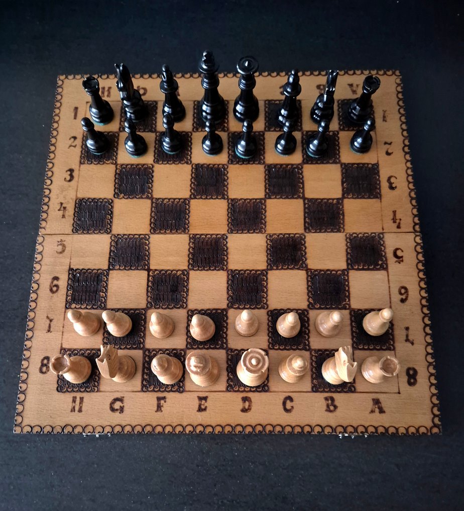 Set di scacchi - en Backgammonbord (2 in 1) Handgemaakt - Legno #1.0