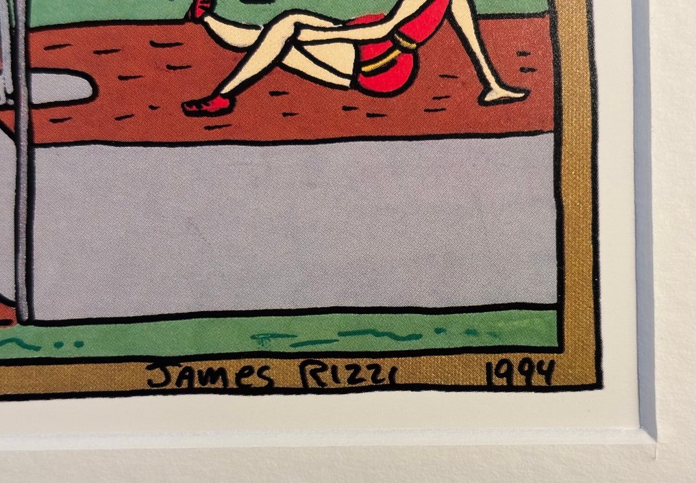 James Rizzi (1950-2011) - Reaching for the sky, 1994 #2.1