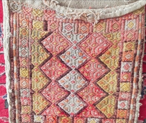 贝尔加马 - 凯利姆平织地毯 - 133 cm - 40 cm - 古代 Bergama 马鞍包 #4.3