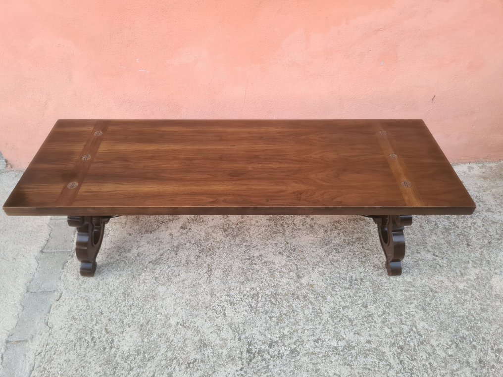 Midtstilt bord - Tre, Messing #3.2