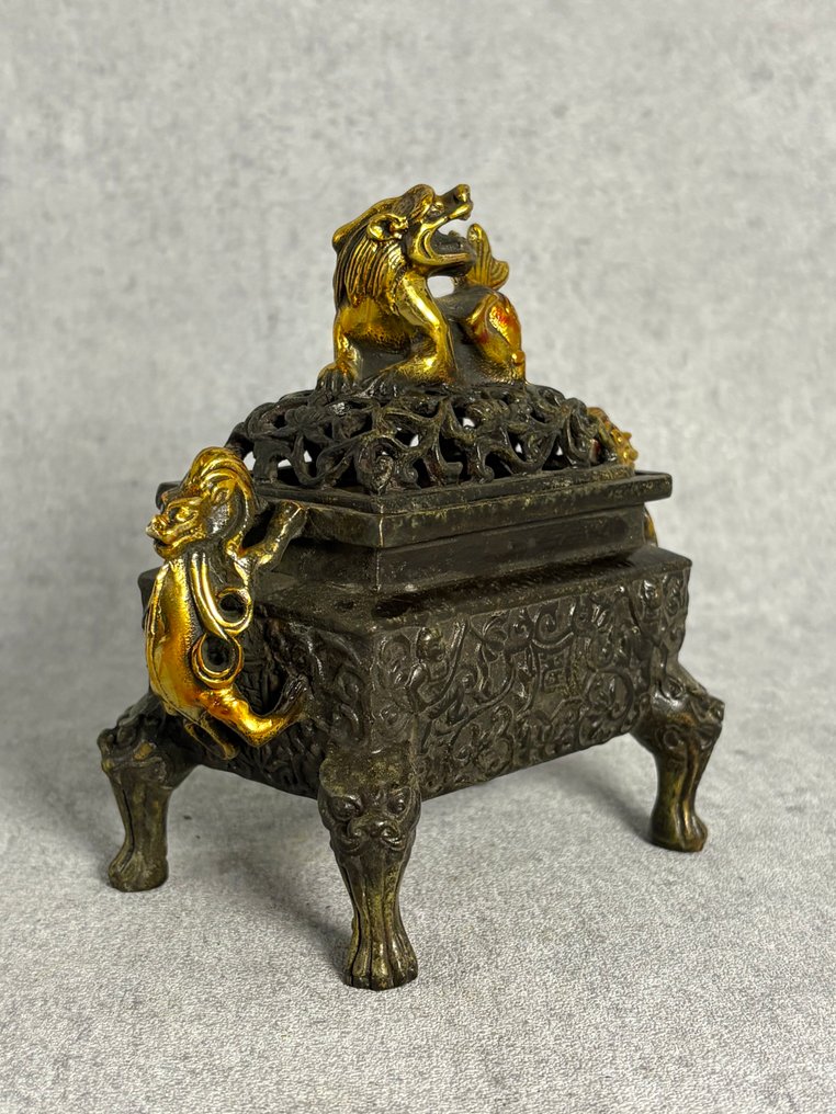 Røkelsesbrener - Bronse - Kina - Sent på 1900-tallet #2.1