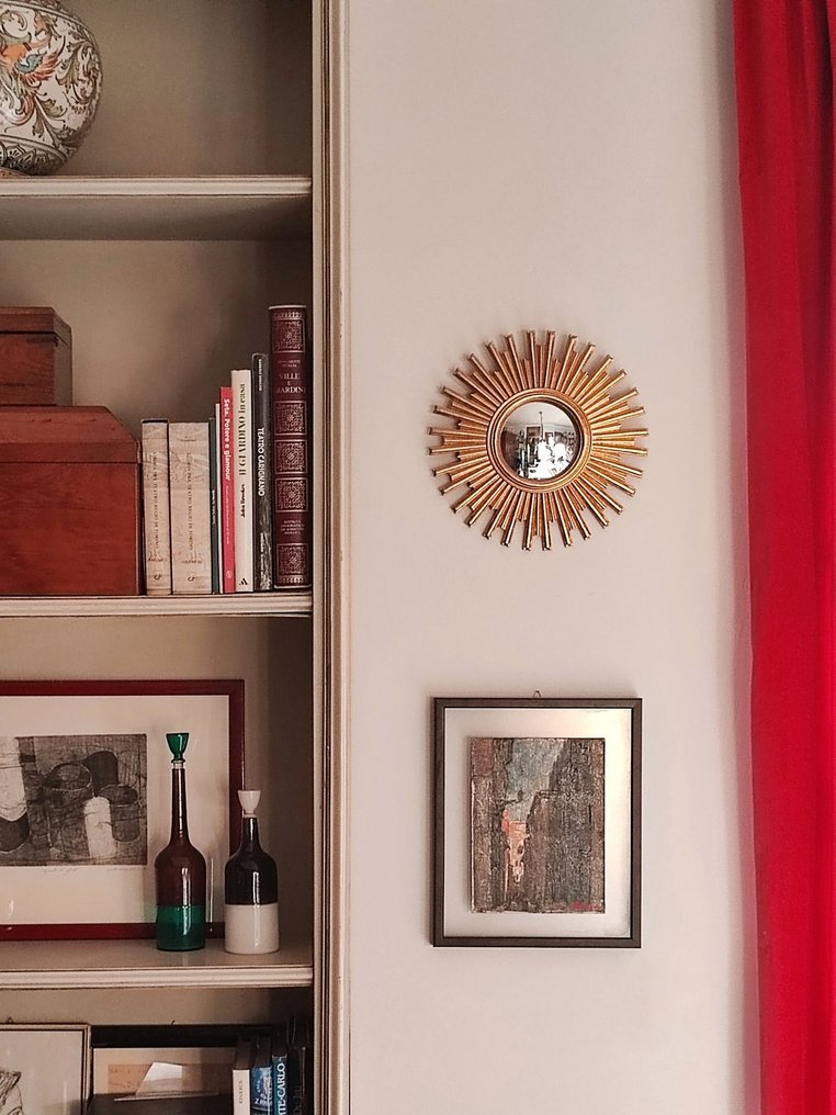 Καθρέφτης τοίχου- Μάτι μάγισσας / Κυρτό / Οικονόμος  - Γυαλί, Ρητίνη - Χρυσός Κυρτός Καθρέφτης #2.1