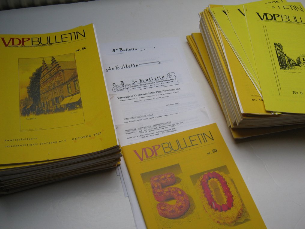 Ολλανδία - Ενημερωτικό Δελτίο VDP - Vereniging Documentatie Prentbriefkaarten 22 Έτη, Αρ. 1 έως Αρ. 86 - Ενημερωτικό περιοδικό για τον συλλέκτη καρτ-ποστάλ. - Καρτ-ποστάλ - 1983-2005 #1.0