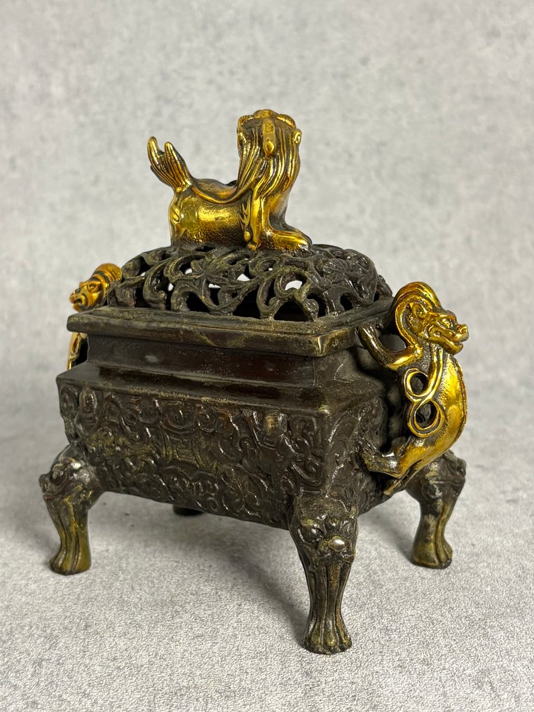 Røkelsesbrener - Bronse - Kina - Sent på 1900-tallet #4.3