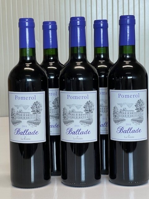 2014 Ballade de la Pointe, 2nd wine Chateau La Pointe - Pomerol - 6 Flasker (0,75 L) #2.1