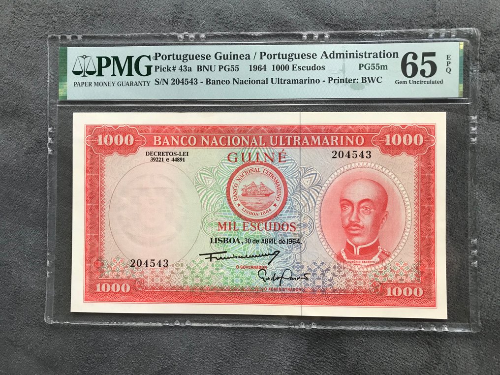Guiné portuguesa. - 1000 Escudos 1964 - Pick 43a  (Sem preço de reserva) #1.0