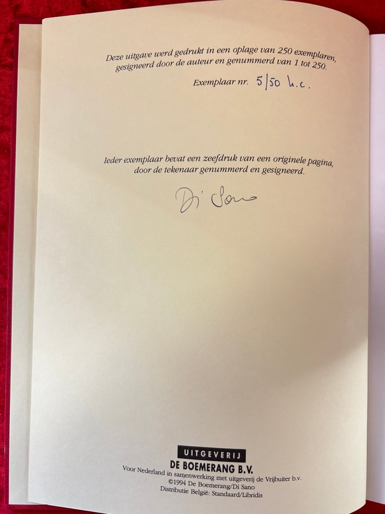 Rooie oortjes - De Boemerang uitgaven luxe - Rooie oortjes 5 - HC exemplaar - 1 Album - Rajoitettu ja numeroitu painos - 1994 #4.3