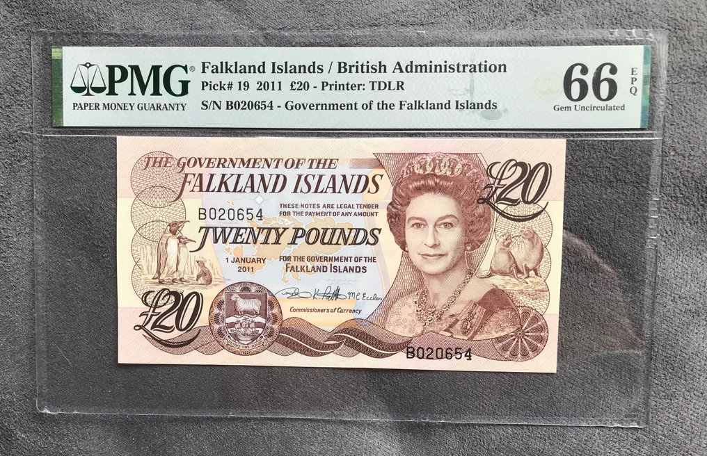 Falkland-szigetek. - 20 Pounds 2011 - Pick 19 (Nincs minimálár) #1.0