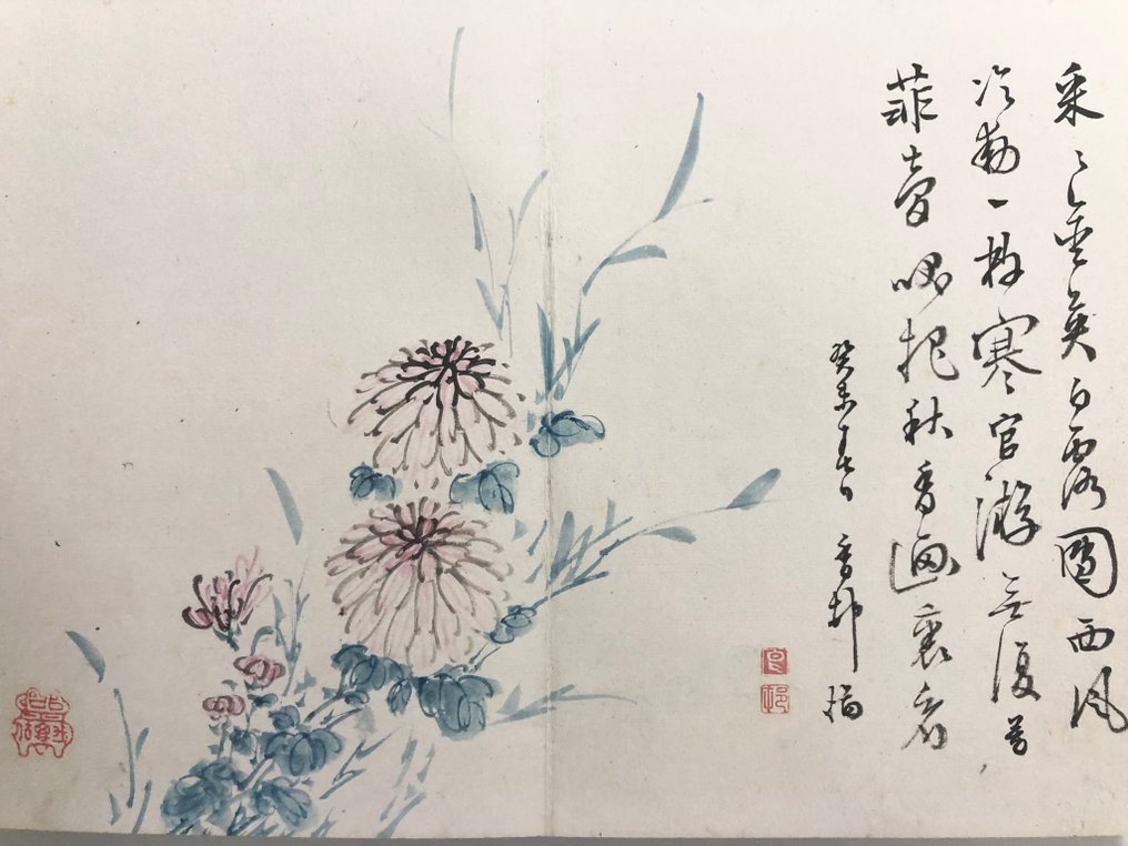 如洋、鳥居清満（Torii Kiyomitsu） - Painting Album with Calligraphy – Including Ruyo and Torii Kiyomitsu - 1830 #1.0