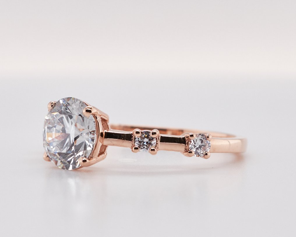 χωρίς τιμή ασφαλείας - Δαχτυλίδι - 14 καράτια Ροζ χρυσό - 1.56ct. tw. Διαμάντι (Εργαστηριακής καλλιέργειας) - Διαμάντι #4.3