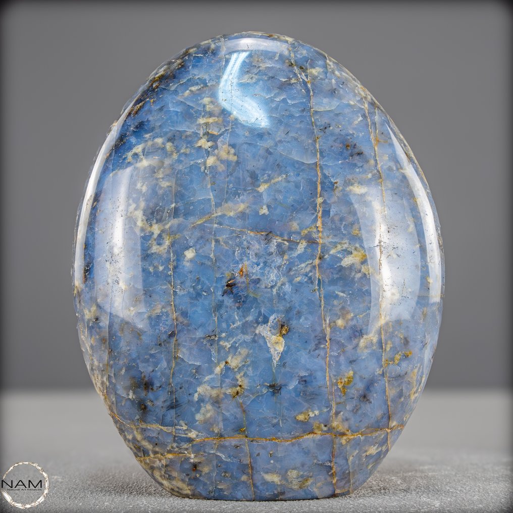 Φυσικό πολύ σπάνιο μπλε χαλαζίας σε ελεύθερο σχήμα Τέχνη στην φυσική της μορφή- 999.55 g #1.0