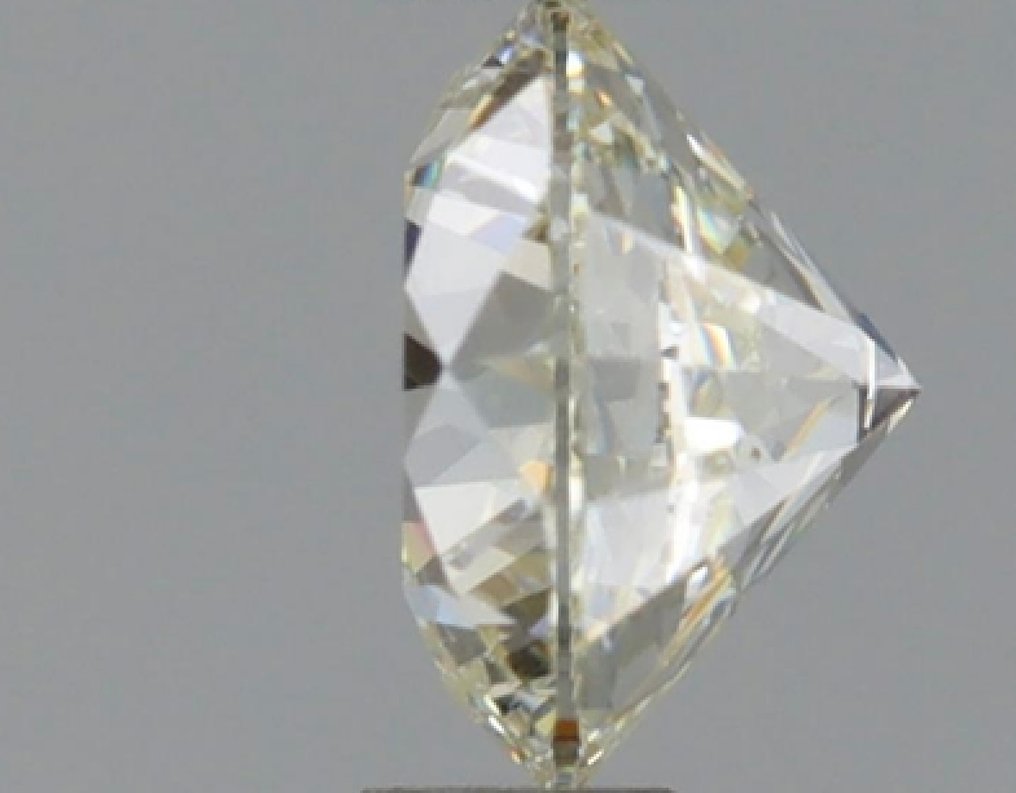 1 pcs 鑽石 (天然) - 0.46 ct - 圓形 - J(極微黃、從正面看是亮白色) - VS1 - 美國寶石學院(Gemological Institute of America (GIA)) #1.0