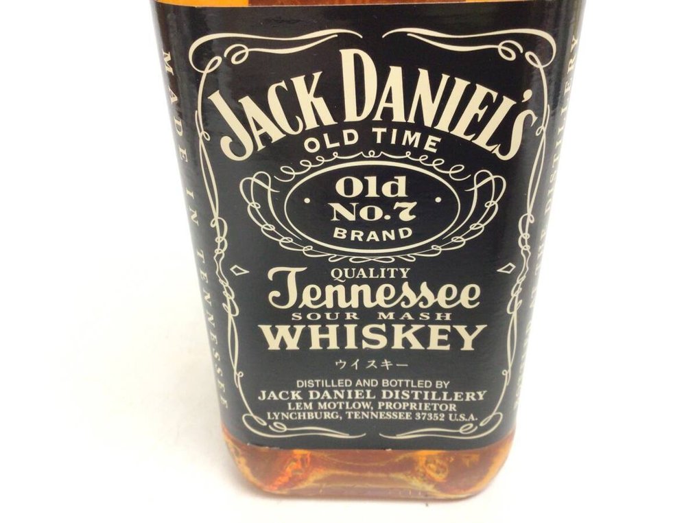 Jack Daniel's Old No 7 with set of glasses - Japanese label - wooden box  - b. Δεκαετία του 1990 - 750ml #1.0