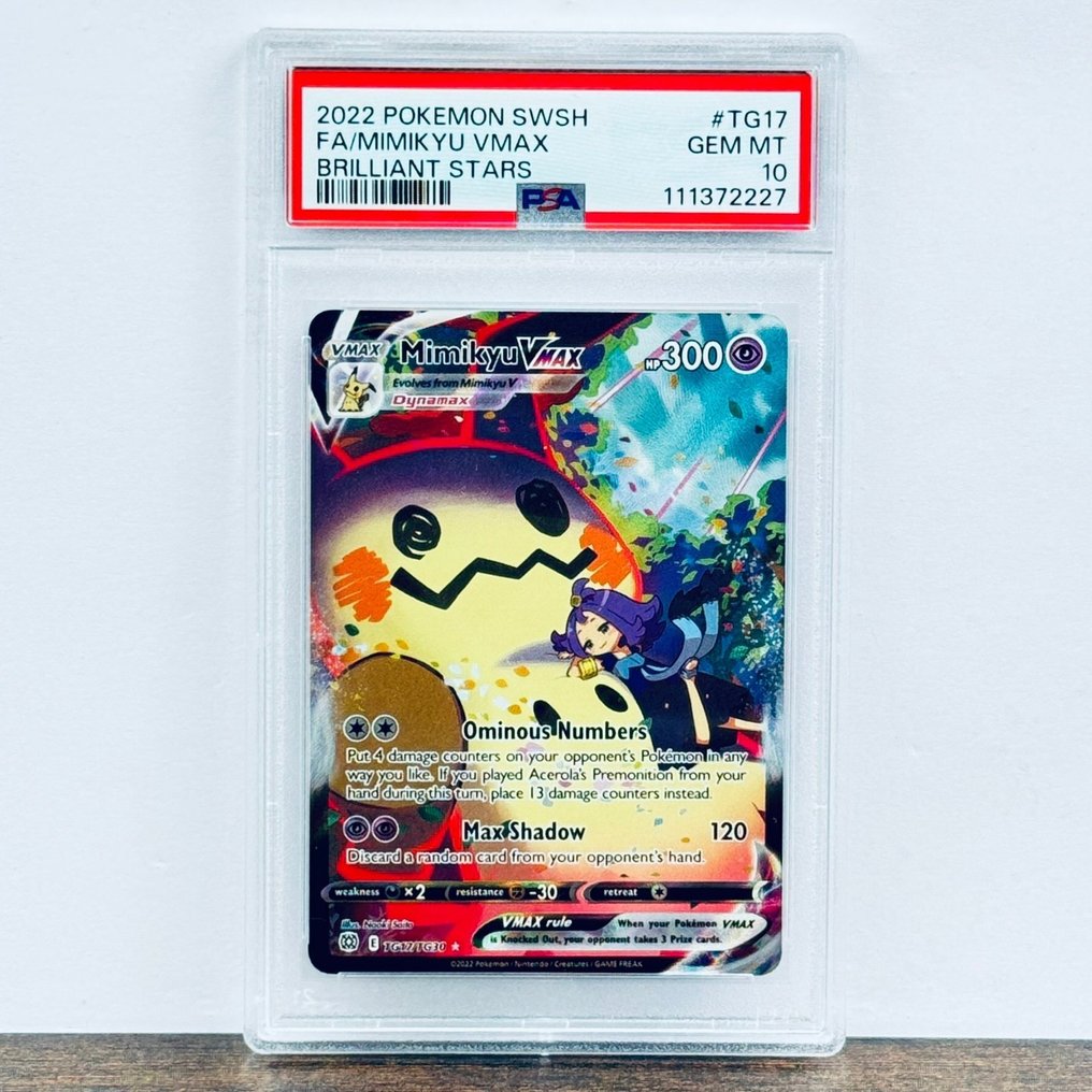 Pokémon Graded card - Mimikyu Vmax TG17 - Pokémon - PSA 10 #1.0