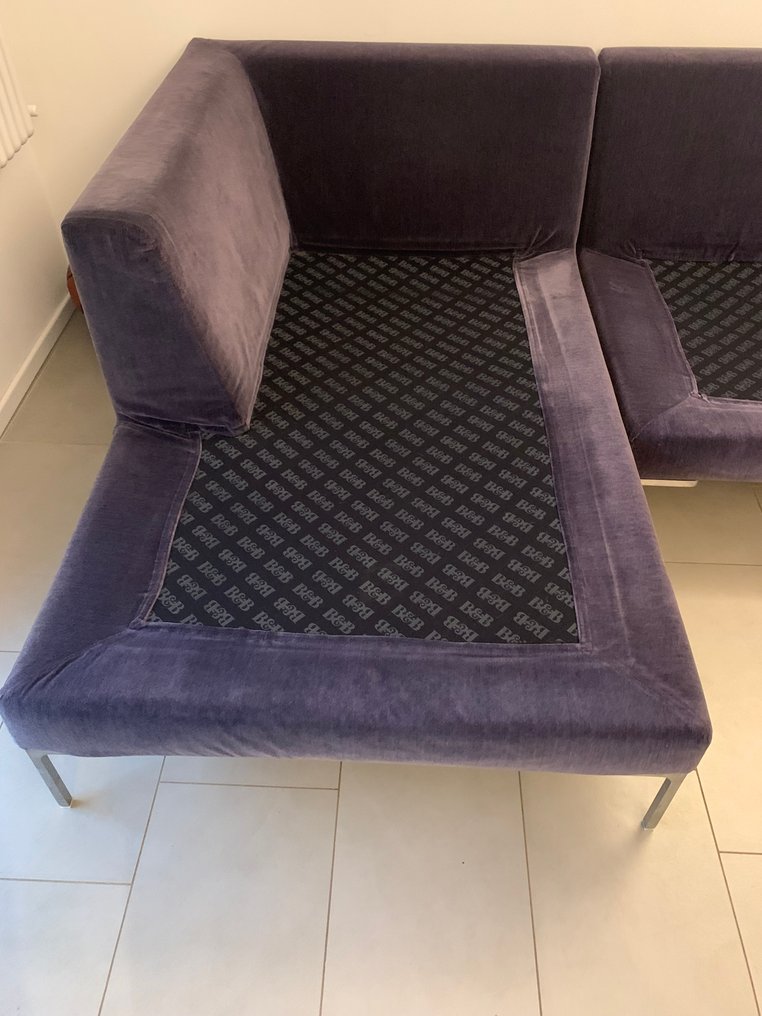 B&B Italia - Antonio Citterio - Divano - Charles - Velluto, Alluminio #3.2