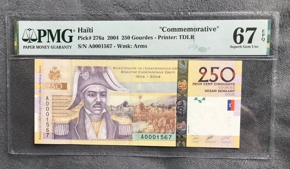 海地. - 250 Gourdes 2004 - Pick 276a  (沒有保留價) #1.0
