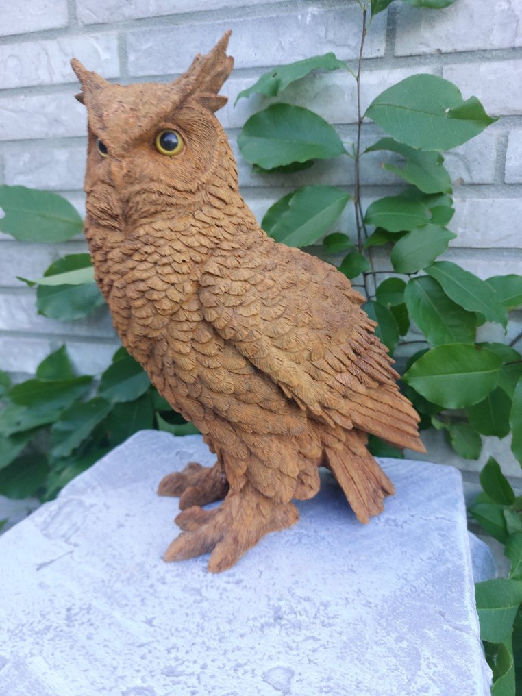 Statue, large owl - 27 cm - polyresin #1.0
