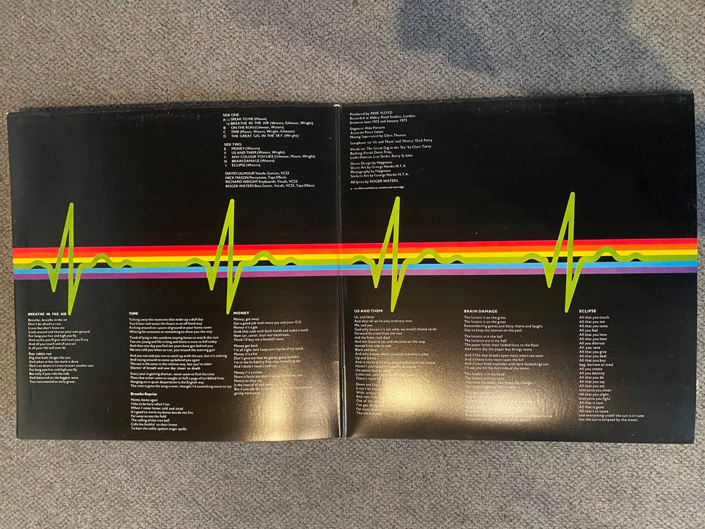 Pink Floyd - Dark Side of the Moon - including insert booklet and two Posters in EX conditions - LP - Stampa giapponese - 1974 #4.3
