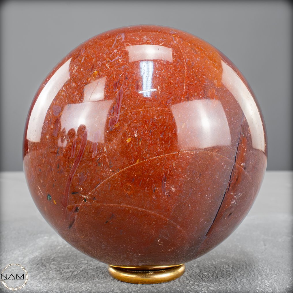 天然碧玉玛瑙球 大地之力，完美和谐- 828.28 g #4.3