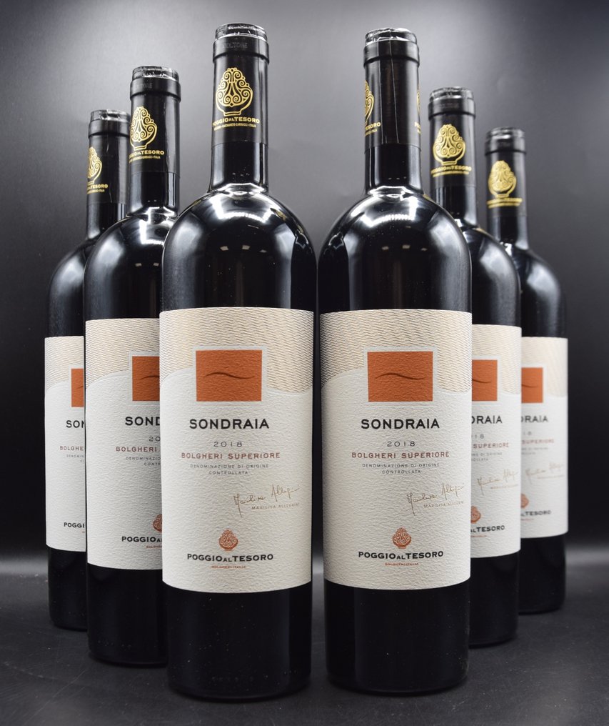 2018 Poggio al Tesoro, Sondraia - Bolgheri Superiore - 6 Bottles (0.75L) #1.0