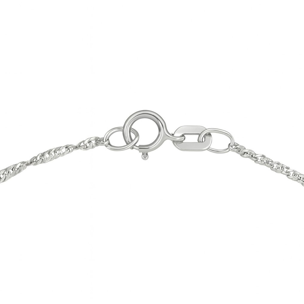 Κολιέ με μενταγιόν - 18 καράτια Λευκός χρυσός - Μαργαριτάρι #4.3