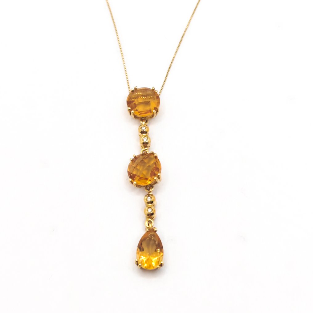 Collier - 18 carats Or jaune Ambre #1.0