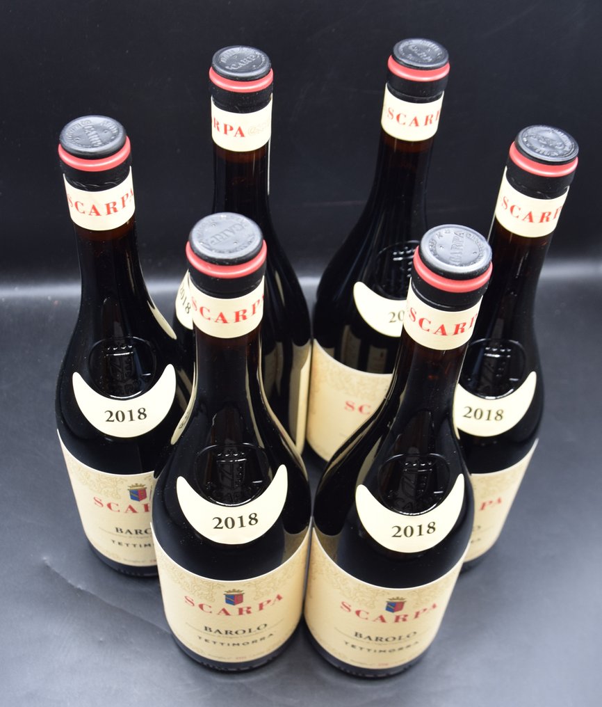 2018 Scarpa,  "Tettimorra" - Μπαρόλο - 6 Bottles (0.75L) #2.1