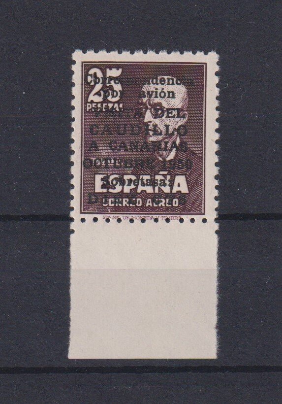 西班牙 1951 - 访Caudillo到加那利群岛——非常集中 - Edifil nº 1090 #1.0