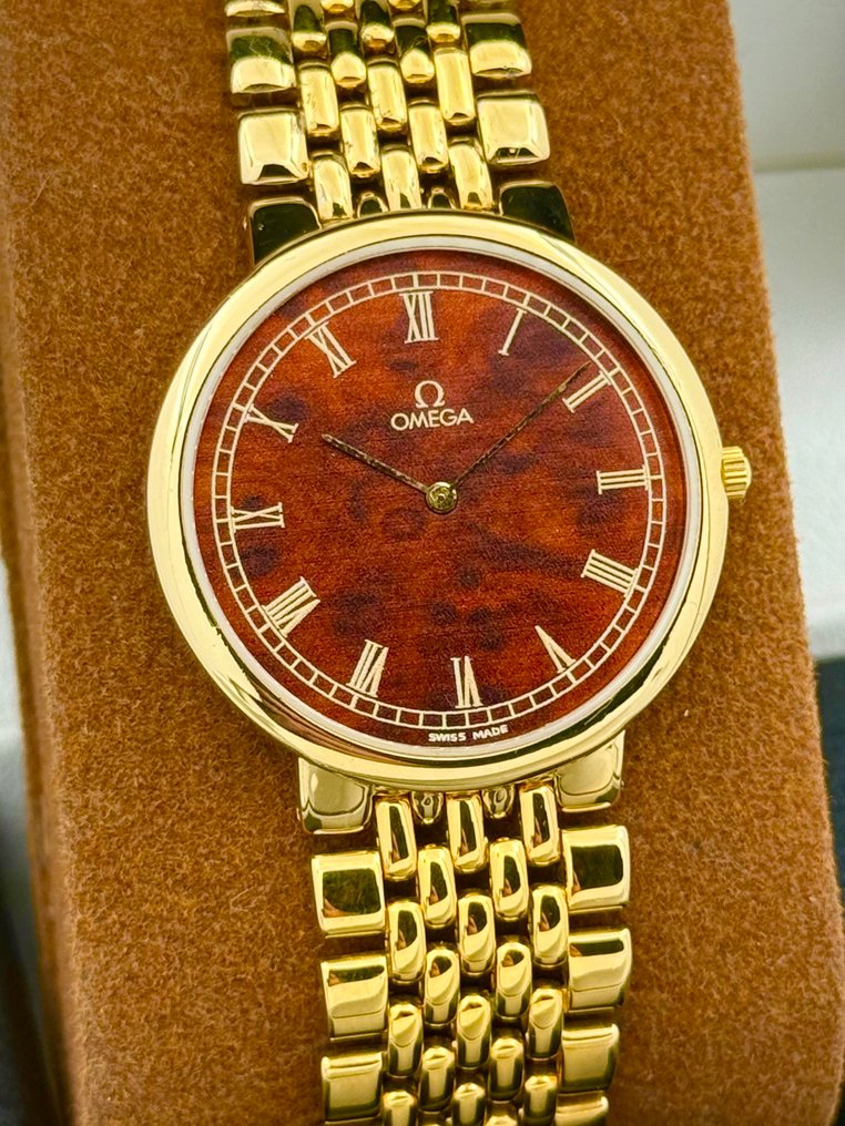 Omega - χωρίς τιμή ασφαλείας - 18K GP “Wood Dial” De Ville - Άνδρες - 1980-1989 #3.2