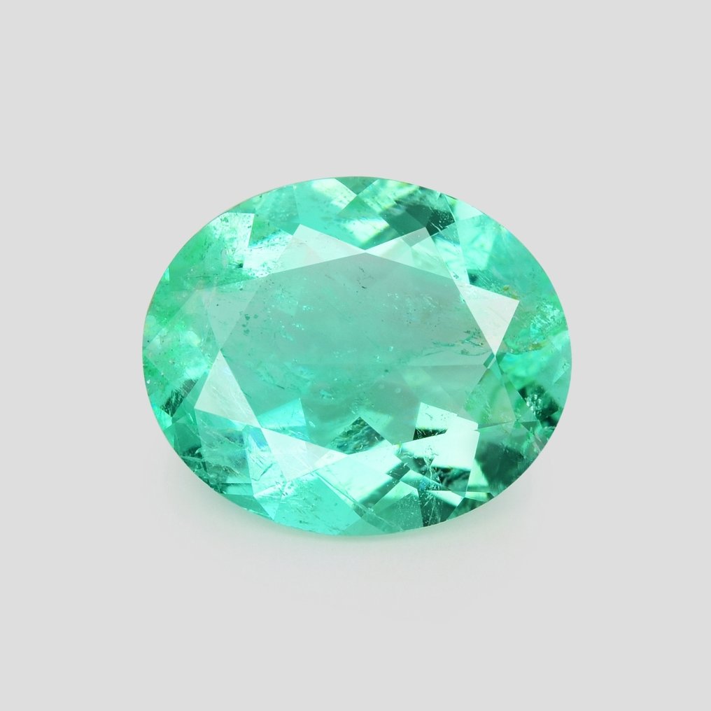 1 pcs  綠色 祖母綠  - 3.05 ct - Bellerophon Gemlab - 哥伦比亚祖母绿 #1.0