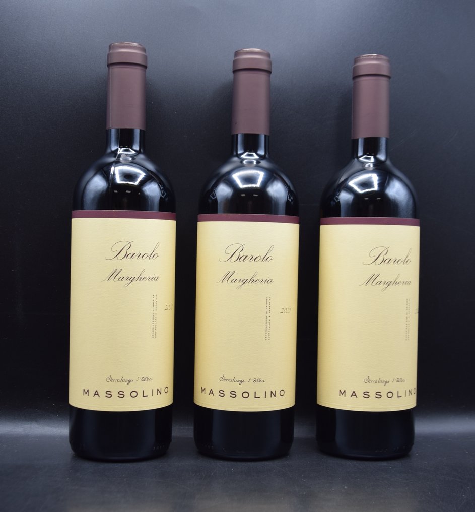 2021 Massolino, "Margheria" - Barolo DOCG - 3 Flasker (0,75 L) #1.0